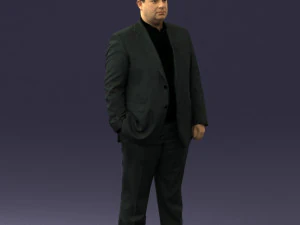 fat man in suit 0490 3d print ready 3D Print Model