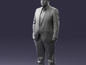 fat man in suit 0490 3d print ready 3D Print Model