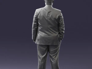 fat man in suit 0490 3d print ready 3D Print Model