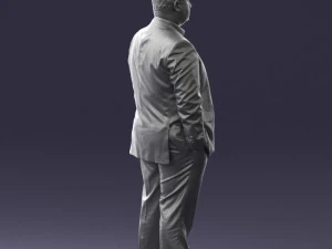 fat man in suit 0490 3d print ready 3D Print Model