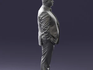 fat man in suit 0490 3d print ready 3D Print Model