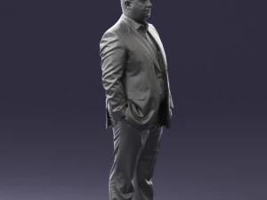 fat man in suit 0490 3d print ready 3D Print Model