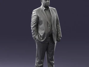 fat man in suit 0490 3d print ready 3D Print Model
