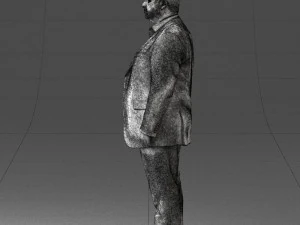 fat man in suit 0490 3d print ready 3D Print Model