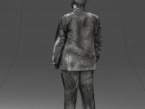 fat man in suit 0490 3d print ready 3D Print Model