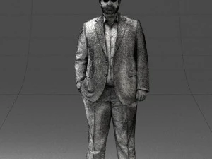 fat man in suit 0490 3d print ready 3D Print Model