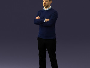 guy in blue sweater 0488 3Dモデル