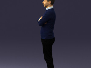 guy in blue sweater 0488 3Dモデル
