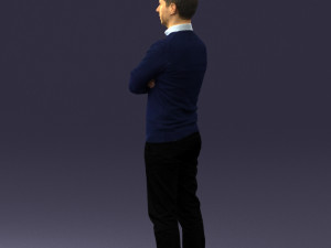 guy in blue sweater 0488 3Dモデル