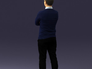guy in blue sweater 0488 3Dモデル