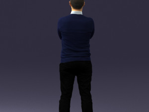 guy in blue sweater 0488 3Dモデル