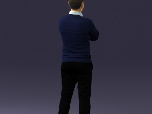 guy in blue sweater 0488 3Dモデル