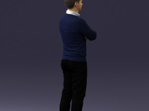 guy in blue sweater 0488 3Dモデル