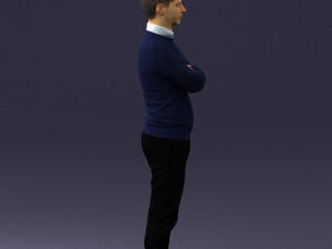 guy in blue sweater 0488 3Dモデル