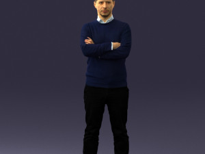 guy in blue sweater 0488 3Dモデル