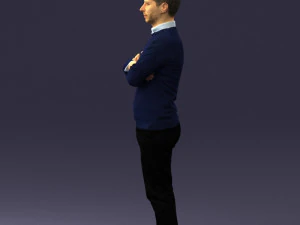 guy in blue sweater0488 3d print ready 3D Print Model