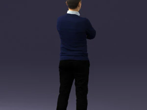 guy in blue sweater0488 3d print ready 3D Print Model