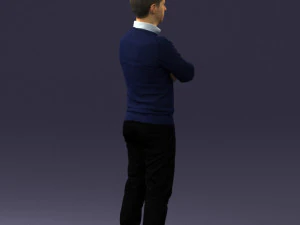 guy in blue sweater0488 3d print ready 3D Print Model