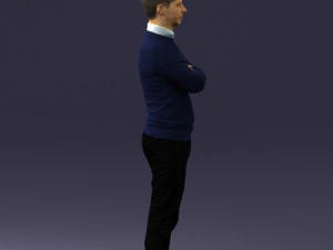 guy in blue sweater0488 3d print ready 3D Print Model
