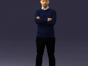 guy in blue sweater0488 3d print ready 3D Print Model