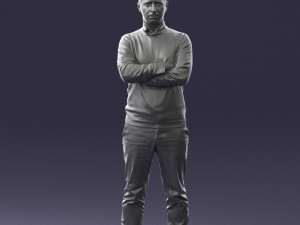 guy in blue sweater0488 3d print ready 3D Принт Модель