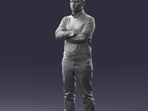 guy in blue sweater0488 3d print ready 3D Print Model