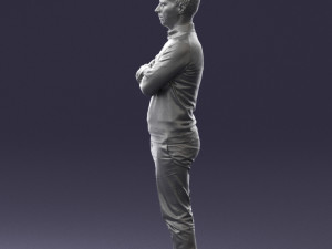 guy in blue sweater0488 3d print ready 3D Принт Модель