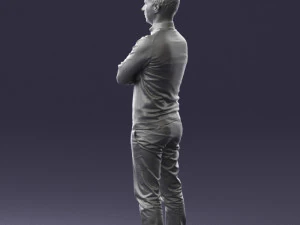 guy in blue sweater0488 3d print ready 3D Print Model
