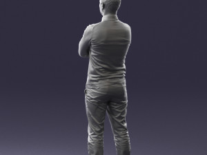 guy in blue sweater0488 3d print ready 3D Принт Модель