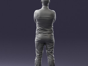 guy in blue sweater0488 3d print ready 3D Принт Модель