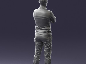 guy in blue sweater0488 3d print ready 3D Принт Модель