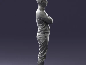 guy in blue sweater0488 3d print ready 3D Print Model