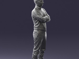 guy in blue sweater0488 3d print ready 3D Принт Модель