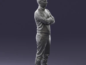 guy in blue sweater0488 3d print ready 3D Print Model