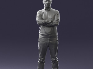 guy in blue sweater0488 3d print ready 3D Принт Модель