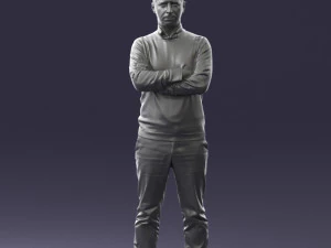 guy in blue sweater0488 3d print ready 3D Print Model