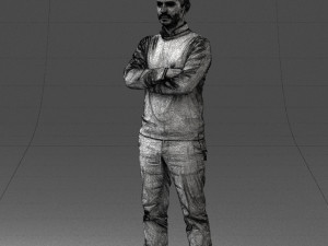 guy in blue sweater0488 3d print ready 3D Принт Модель