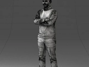 guy in blue sweater0488 3d print ready 3D Print Model