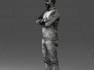 guy in blue sweater0488 3d print ready 3D Print Model