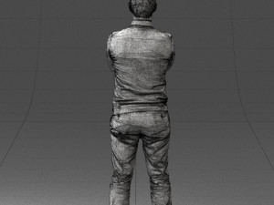 guy in blue sweater0488 3d print ready 3D Принт Модель