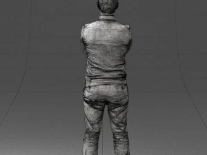 guy in blue sweater0488 3d print ready 3D Print Model