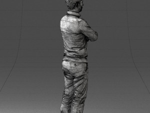 guy in blue sweater0488 3d print ready 3D Принт Модель