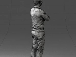 guy in blue sweater0488 3d print ready 3D Print Model