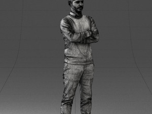 guy in blue sweater0488 3d print ready 3D Принт Модель