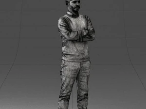 guy in blue sweater0488 3d print ready 3D Print Model