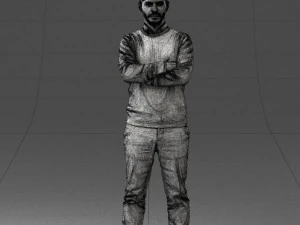 guy in blue sweater0488 3d print ready 3D Print Model