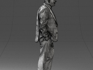 bald man in plaid jacket 0486 Modelo 3D