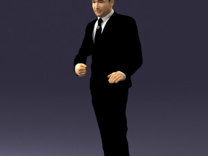 brunette in black suit 0479 3d print ready 3D 프린트 모델