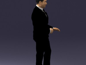 brunette in black suit 0479 3d print ready 3D 프린트 모델