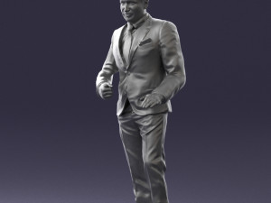 brunette in black suit 0479 3d print ready 3D 프린트 모델